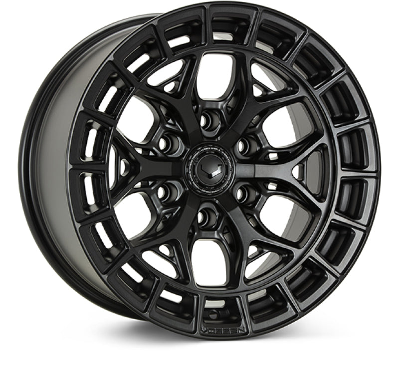 Vossen HFX-1 22x9.5 / 6x139.7 BP / ET20 / 106.1 CB / Deep - Satin Black Wheel Main image