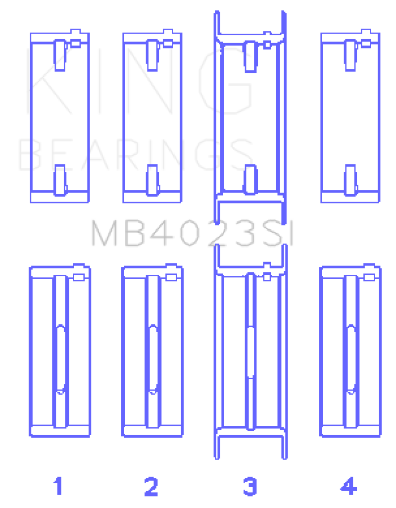 King Engine Bearings For FORD TAURUS V6 245CI/177CI/ Main Bearing (view 3)