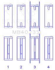 King Engine Bearings For FORD TAURUS V6 245CI/177CI/ Main Bearing