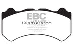EBC 08-11 Nissan GT-R (R35) 3.8 Twin Turbo (Cast Iron Rotors) Bluestuff Front Brake Pads (view 5)