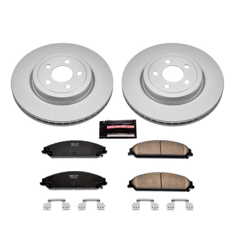 Power Stop 05-19 Chrysler 300 Front Z17 Evolution Geomet Coated Brake Kit Main image