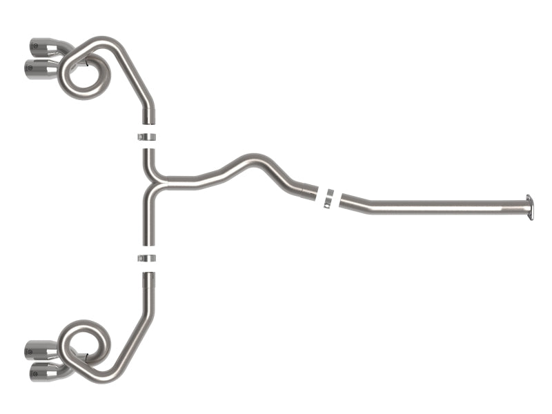 aFe POWER Takeda 3in to 2-1/2in 304 SS Cat-Back Exhaust w/ Polished Tips 22-23 Subaru WRX H4-2.4L(t) (view 5)