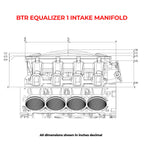 BTR EQUALIZER 1 INTAKE MANIFOLD - CATHEDRAL PORT - IMA-01