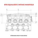 BTR EQUALIZER 3 INTAKE MANIFOLD - SQUARE PORT - IMA-03