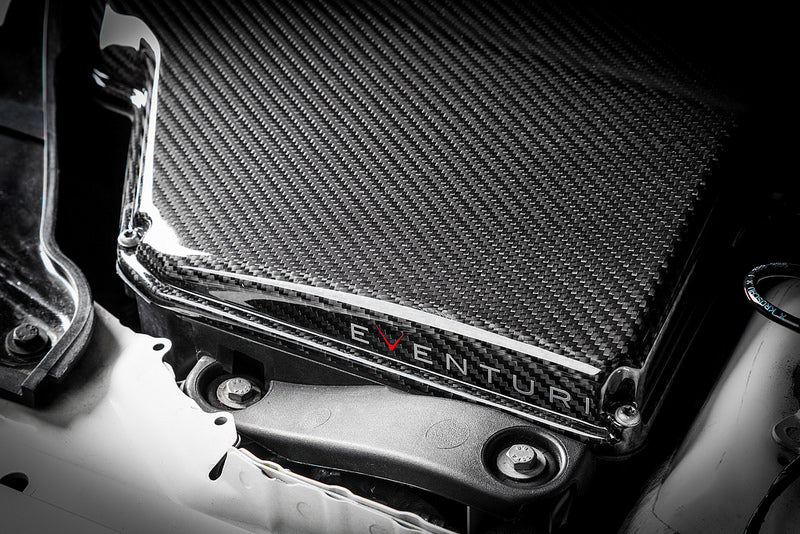 Eventuri BMW E9X M3 (S65) Black Carbon Airbox Lid - Gloss