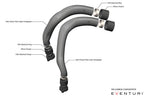 Eventuri BMW F8X M2C M3 M4 S55 Black Carbon Charge Pipe Set - Gloss