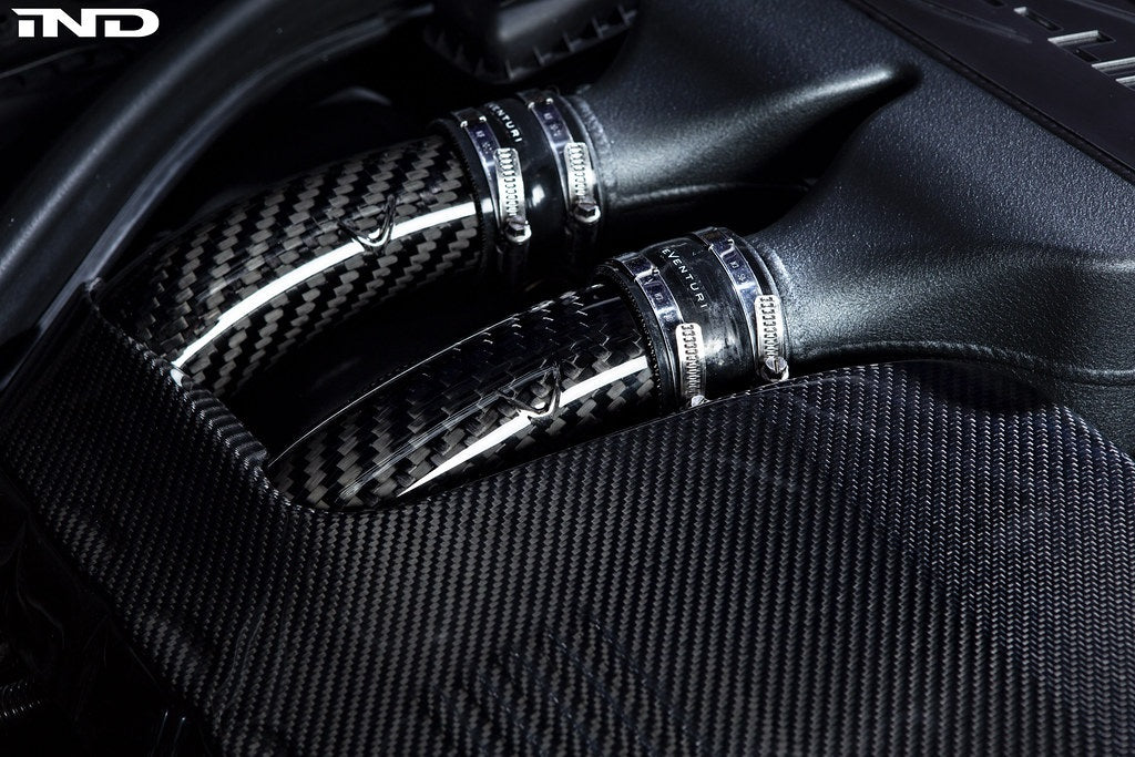 Eventuri BMW F8X M2C M3 M4 S55 Black Carbon Charge Pipe Set - Gloss Secondary image