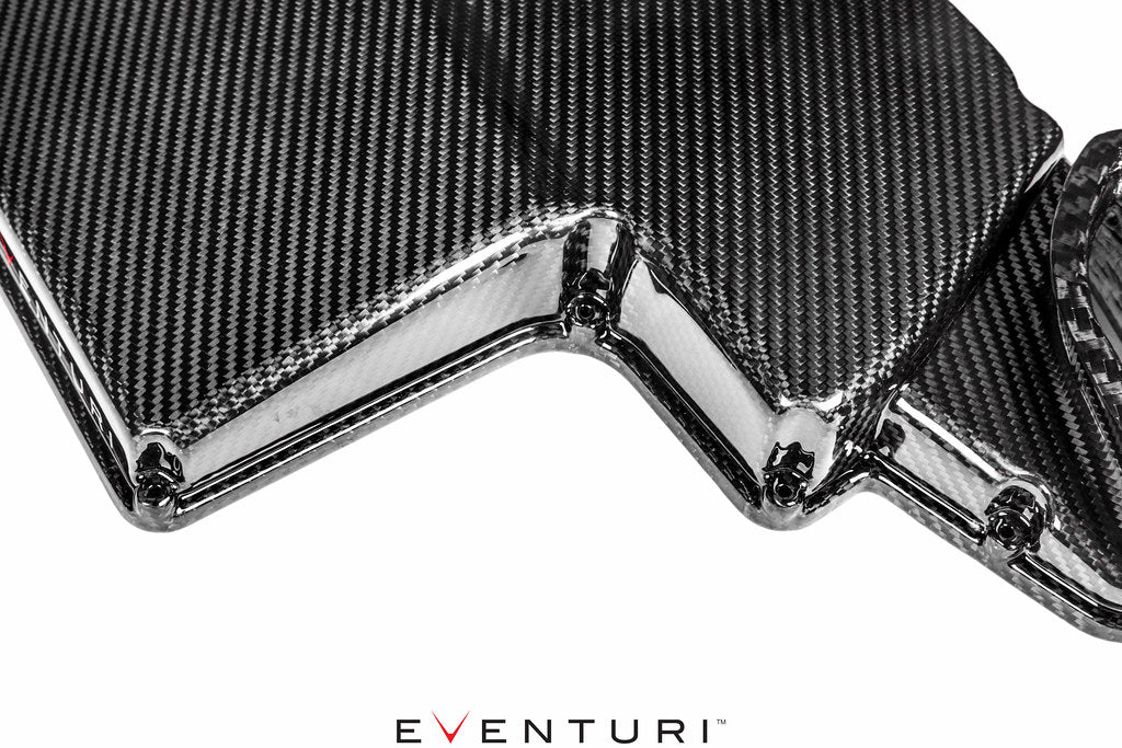 Eventuri BMW E9X M3 (S65) Black Carbon Airbox Lid - Gloss
