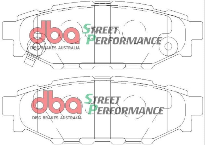 DBA 08 Subaru WRX SP500 Rear Brake Pads (view 5)