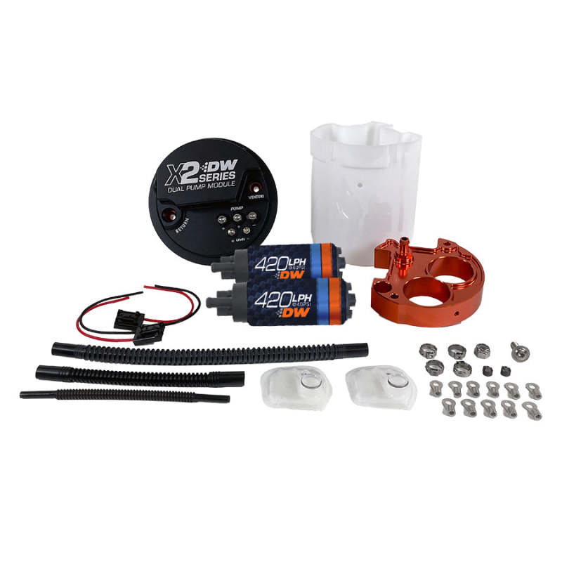 DeatschWerks X2 Series Fuel Pump Module with Dual DW420 Pumps For 2008-21 WRX/STI Main image