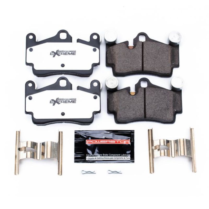 Power Stop 07-15 Audi Q7 Rear Z26 Extreme Street Brake Pads w/Hardware Main image