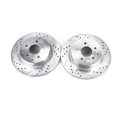 Power Stop 08-12 Infiniti EX35 Rear Evolution Drilled & Slotted Rotors - Pair