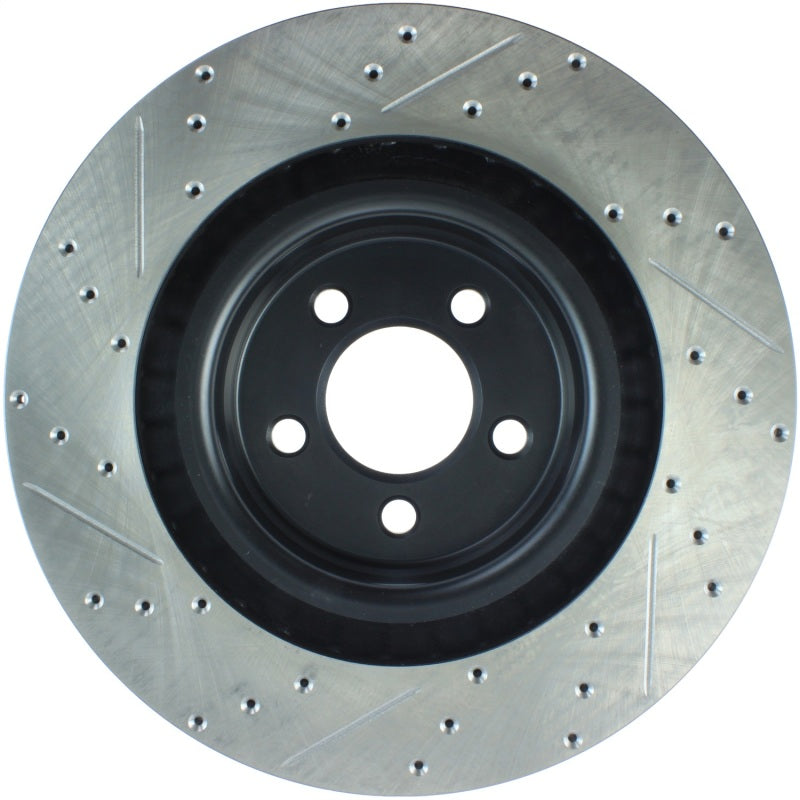 StopTech SportStop 06-09 Chrysler SRT-8 Front Left Drilled & Slotted Rotor (view 7)