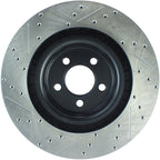 StopTech SportStop 06-09 Chrysler SRT-8 Front Left Drilled & Slotted Rotor (view 7)