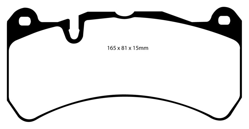 EBC 07-08 Ferrari 430 Scuderia 4.3 Bluestuff Front Brake Pads (view 5)