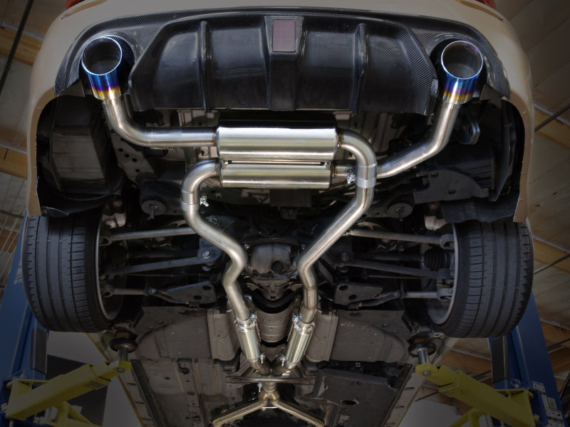 aFe Takeda Cat-Back Exhaust System Infiniti Q50 14-15 V6-3.7L- Polished Tip (view 4)