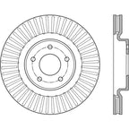 StopTech 13-15 Nissan Pathfinder Slotted Front Left Rotor (view 12)