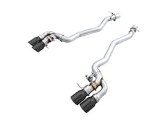 AWE Tuning 18-19 BMW M5 (F90) 4.4T AWD SwitchPath Axle-Back Exhaust - Diamond Black Tips