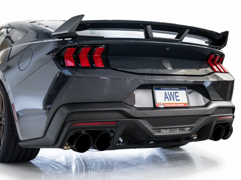 AWE 2024 Ford Mustang Dark Horse S650 RWD SwitchPath Cat-Back Exhaust w/ Quad Diamond Black Tips (view 11)