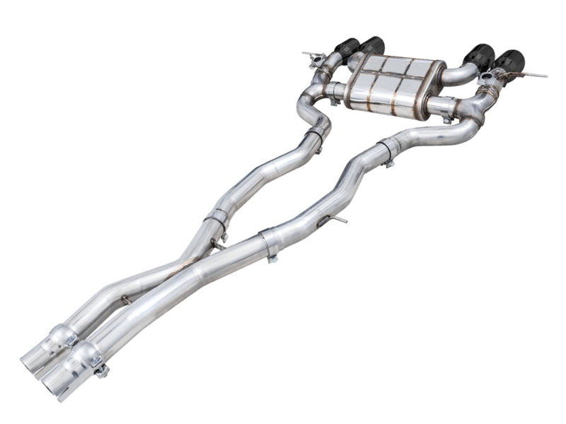 AWE Tuning SwitchPath Cat-Back Exhaust for BMW G8X M3/M4 - Diamond Black Tips (view 12)
