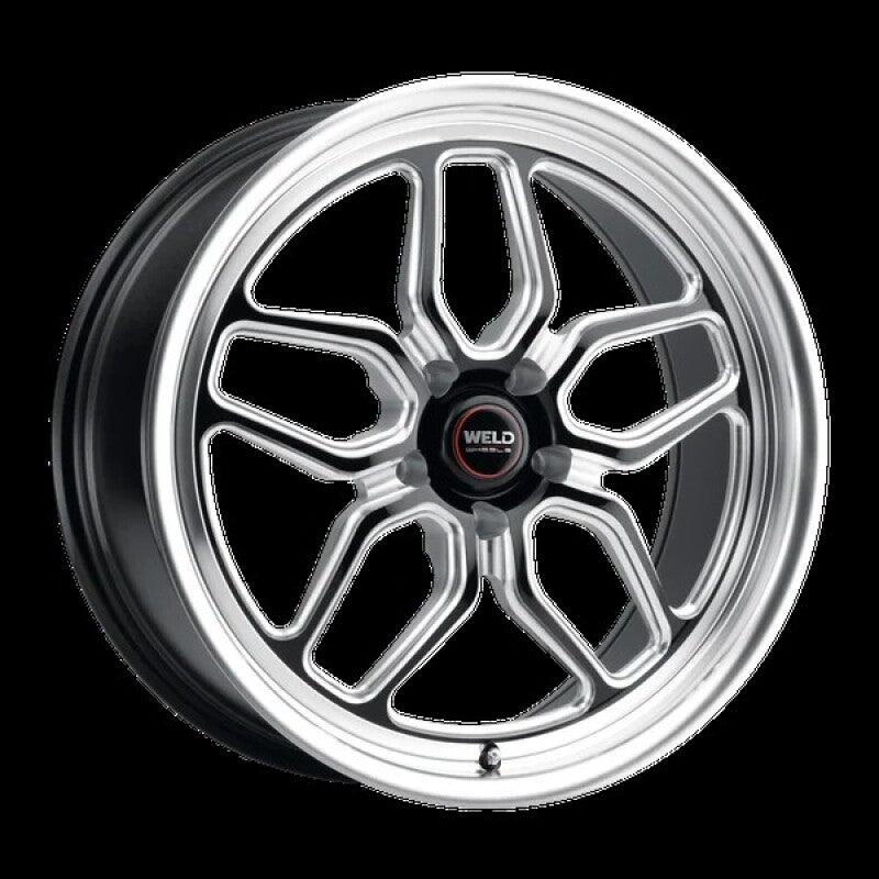 Weld S107 20X12 Laguna 5X120 ET52 BS8.50 Gloss Black MIL Dia 72.56 Main image