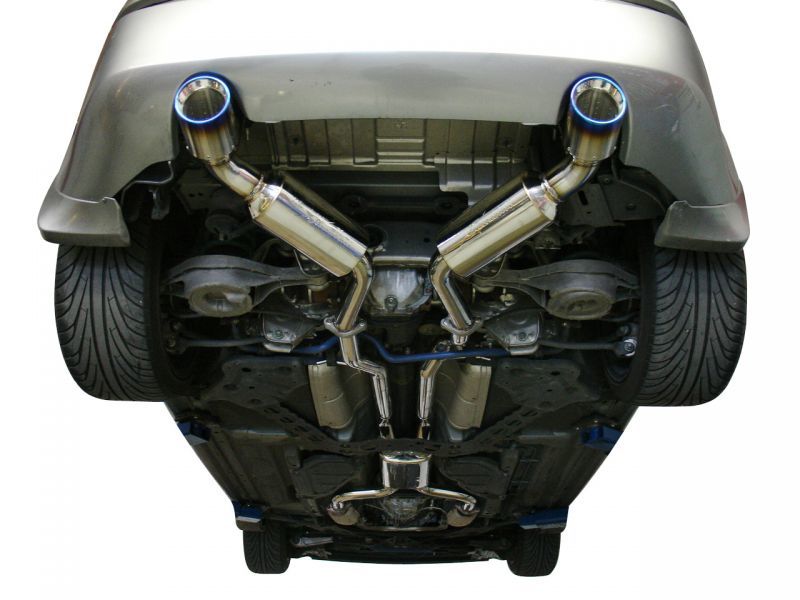 Injen 03-08 350Z Dual 60mm SS Cat-Back Exhaust w/ Built In Resonated X-Pipe (view 5)