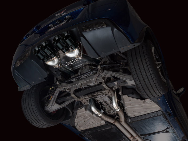 AWE Tuning C6 Chevrolet Corvette Z06/ZR1 Touring Edition Axle-Back Exhaust w/ Diamond Black Tips (view 10)