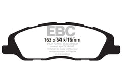 EBC 13-14 Ford Mustang 3.7 (A/T+Performance Pkg) Ultimax2 Front Brake Pads