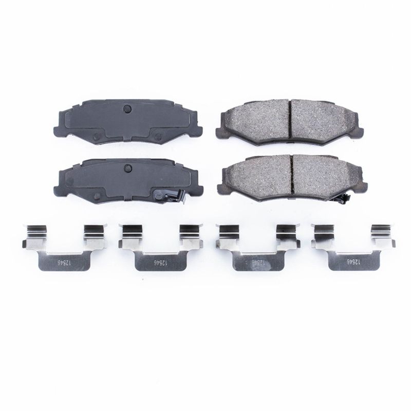 Power Stop 04-09 Cadillac XLR Rear Z17 Evolution Ceramic Brake Pads w/Hardware Main image