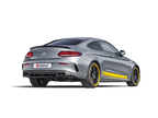 Akrapovic 16-17 AMG C63 Coupe Evolution Line Cat Back (Titanium) w/ Carbon Tips (Req. Link Pipe) (view 3)