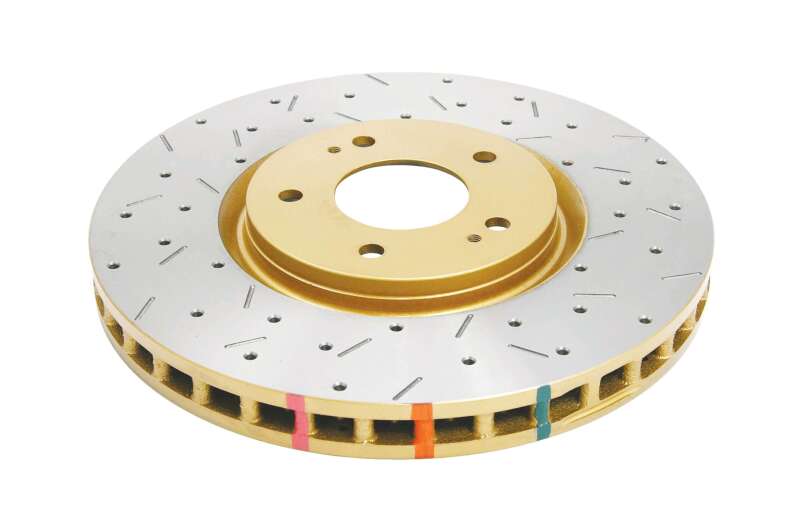 DBA 03-05 Evo 8/9 Front Drilled & Slotted 4000 Series Rotor Main image