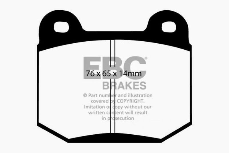 EBC 03-04 Infiniti G35 3.5 (Manual) (Brembo) Redstuff Rear Brake Pads (view 5)