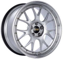 BBS LM-R 20x9.5 5x114.3 ET40 CB66 Diamond Silver Center Diamond Cut Lip Wheel