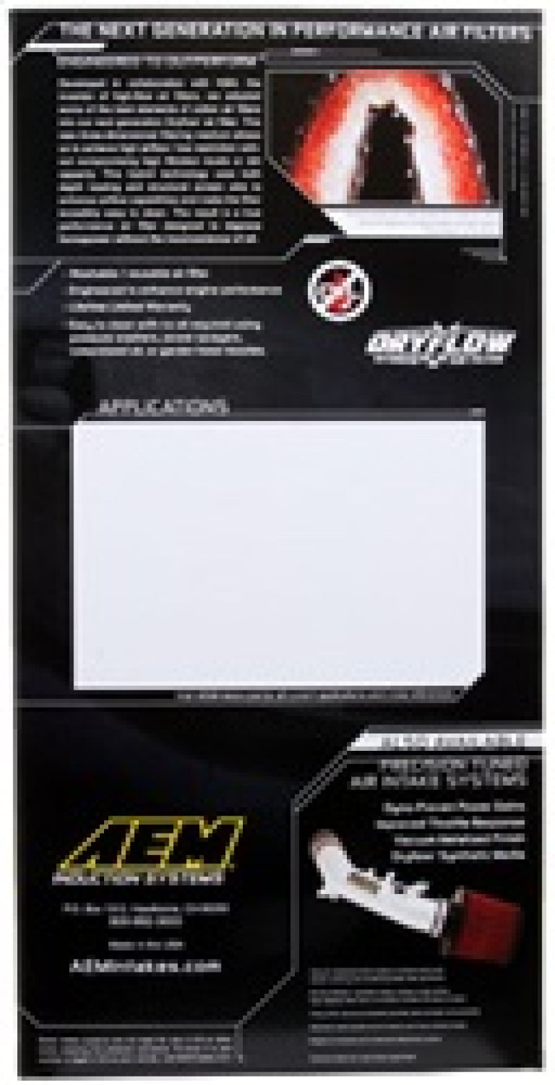 AEM 98-10 Mercedes C/CLK/E/GL/ML/R/S/SL Class Dryflow Panel Air Filter (view 8)
