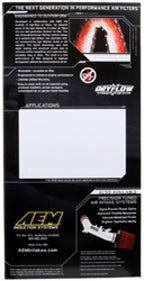 AEM 98-10 Mercedes C/CLK/E/GL/ML/R/S/SL Class Dryflow Panel Air Filter (view 8)
