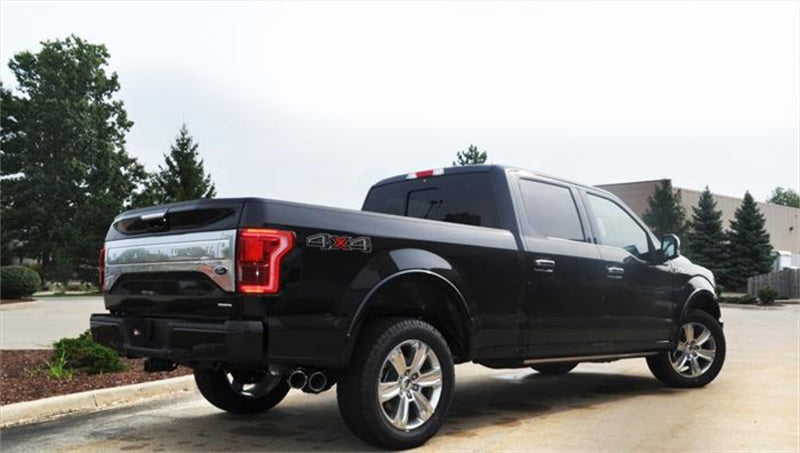 Corsa 2015 Ford F-150 5.0L V8 (Super Crew Cab) Polished Sport Single Side Dual 4in Tips CB Exhaust (view 3)