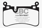 EBC 08-13 Mercedes-Benz C63 AMG (W204) 6.2 Redstuff Rear Brake Pads (view 5)