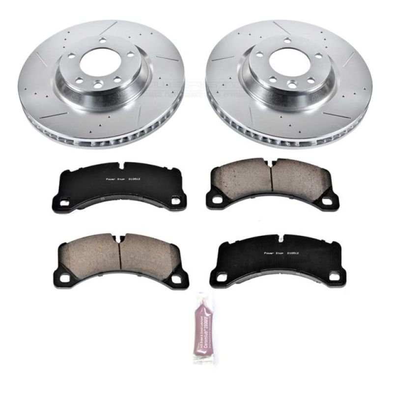 Power Stop 11-18 Porsche Cayenne Front Z23 Evolution Sport Brake Kit Main image