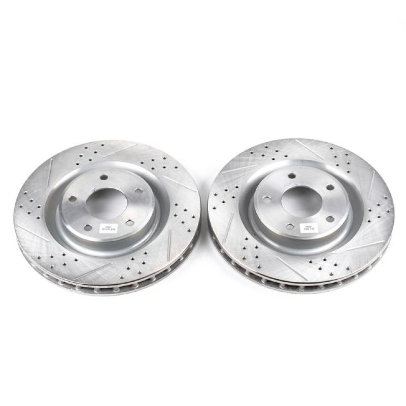 Power Stop 05-07 Cadillac XLR Front Evolution Drilled & Slotted Rotors - Pair Main image