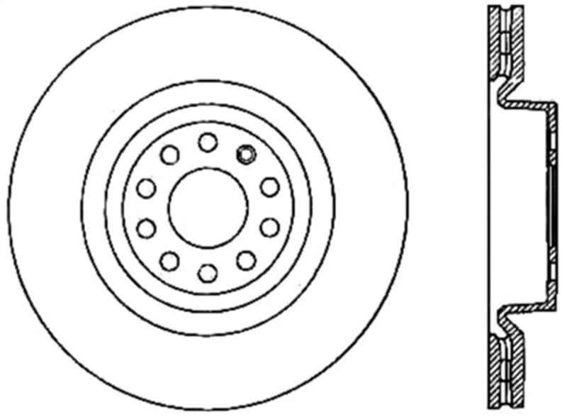StopTech Slotted & Drilled Sport Brake Rotor (view 3)