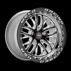 Weld S82 17x10 / 5x120 BP / 7.2in. BS (43mm Offset) Black Wheel (High Pad) - Black Single Beadlock