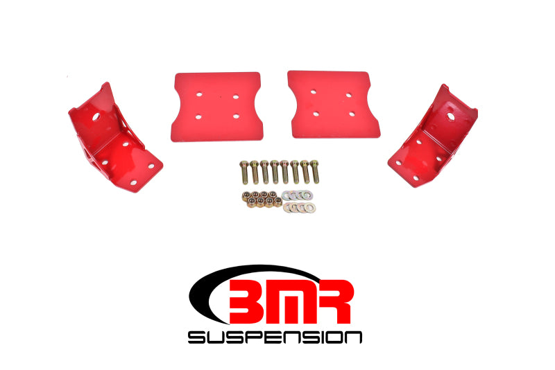 BMR 79-04 Fox Mustang Lower Torque Box Reinforcement Plates - Red Main image