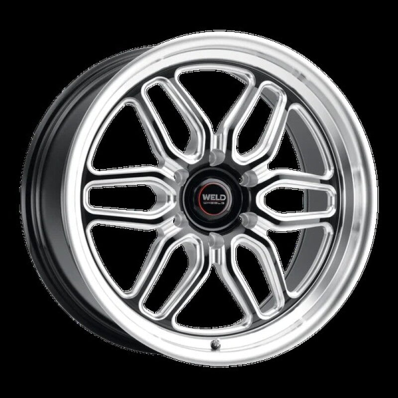 Weld Racing 20x7 Laguna 6 Drag 6x139.7 ET13 BS4.50 Gloss BLK MIL DIA 106.1 Main image