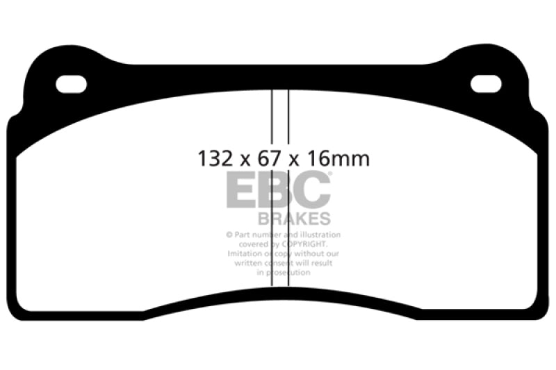 EBC 99-03 Aston Martin DB7 5.9 Bluestuff Front Brake Pads (view 4)