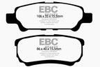 EBC 11-14 Chrysler 200 2.4 Redstuff Rear Brake Pads (view 4)