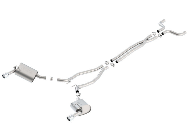Borla 14-15 Camaro 3.6L V6 Single Split Rear Exit Touring Catback Exhaust (view 2)