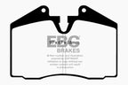 EBC 89-95 Ferrari 348 3.4 Redstuff Front/Rear Brake Pads (Axle Set Only) (view 5)