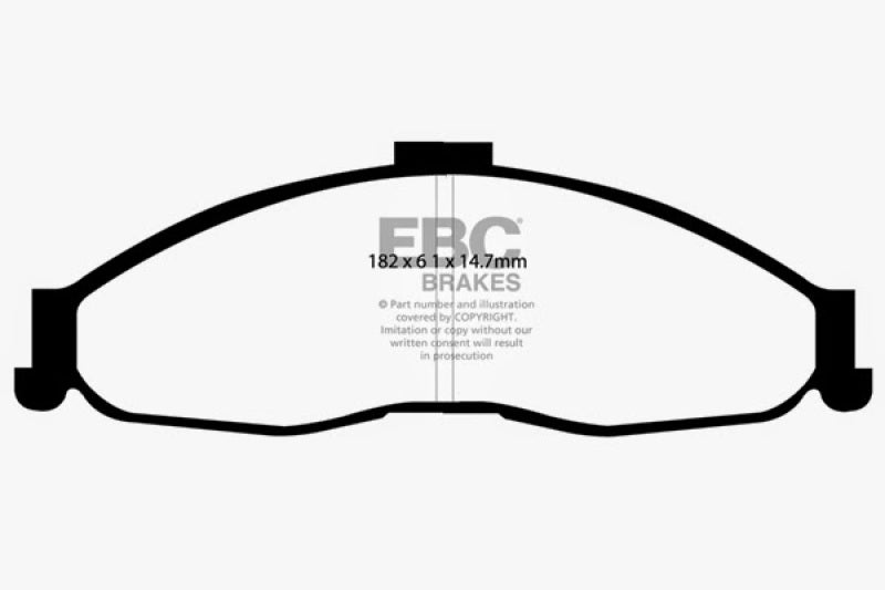 EBC 98-02 Chevrolet Camaro (4th Gen) 3.8 Bluestuff Front Brake Pads (view 5)