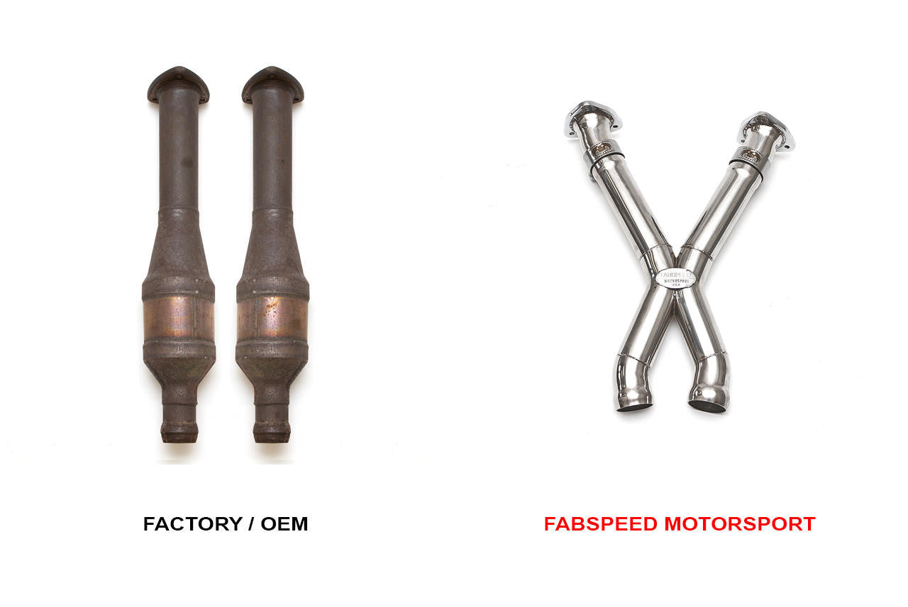 Fabspeed Aston Martin DB9 2nd link comp. X-Pipe (2004-2016) Secondary image