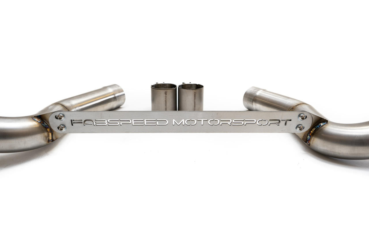 Fabspeed BMW M5 F90 Muffler Bypass Pipes with Quad Style Tips Secondary image